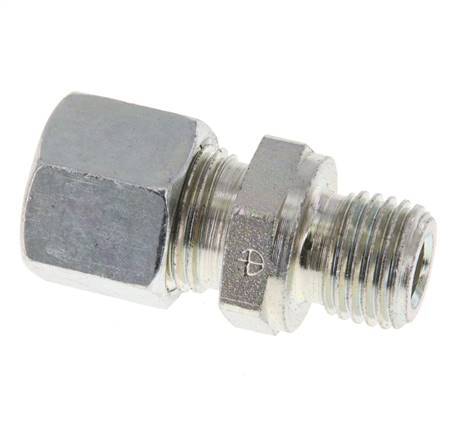 M14x1.5 Male x 10L Zinc plated Steel Straight Cutting Ring 315 Bar DIN 2353 [2 Pieces]