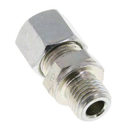 M14x1.5 Male x 10L Zinc plated Steel Straight Cutting Ring 315 Bar DIN 2353 [2 Pieces]