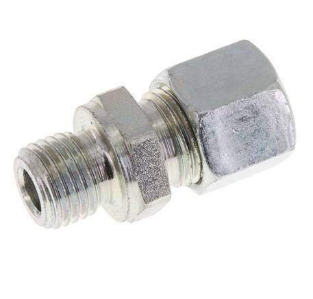 M14x1.5 Male x 10L Zinc plated Steel Straight Cutting Ring 315 Bar DIN 2353 [2 Pieces]