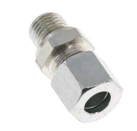 M14x1.5 Male x 10L Zinc plated Steel Straight Cutting Ring 315 Bar DIN 2353 [2 Pieces]