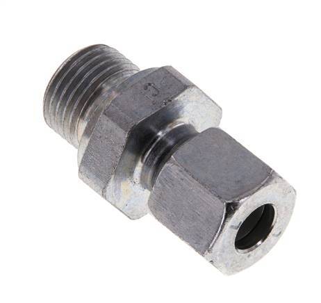 M16x1.5 Male x 8L Zinc plated Steel Straight Cutting Ring 315 Bar DIN 2353