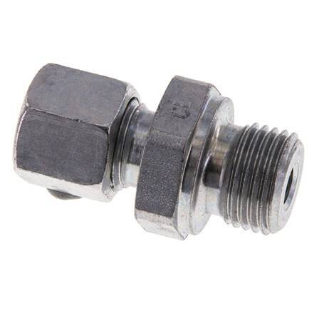 M16x1.5 Male x 8L Zinc plated Steel Straight Cutting Ring 315 Bar DIN 2353