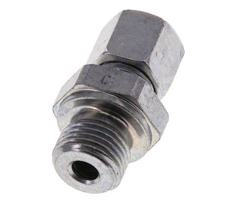 M16x1.5 Male x 8L Zinc plated Steel Straight Cutting Ring 315 Bar DIN 2353