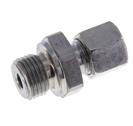 M16x1.5 Male x 8L Zinc plated Steel Straight Cutting Ring 315 Bar DIN 2353