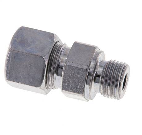 M16x1.5 Male x 12S Zinc plated Steel Straight Cutting Ring 630 Bar DIN 2353