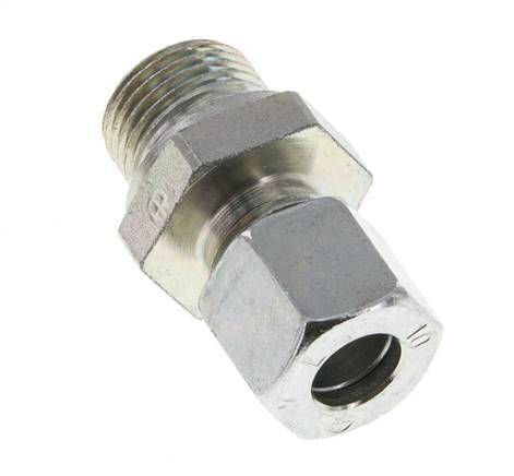 M18x1.5 Male x 10L Zinc plated Steel Straight Cutting Ring 315 Bar DIN 2353