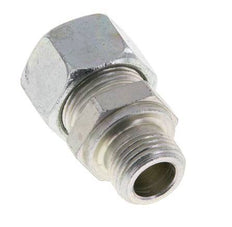M18x1.5 Male x 15L Zinc plated Steel Straight Cutting Ring 315 Bar DIN 2353 [2 Pieces]