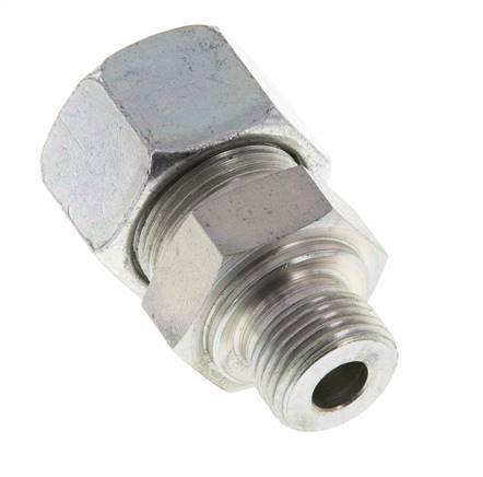 M18x1.5 Male x 16S Zinc plated Steel Straight Cutting Ring 400 Bar DIN 2353