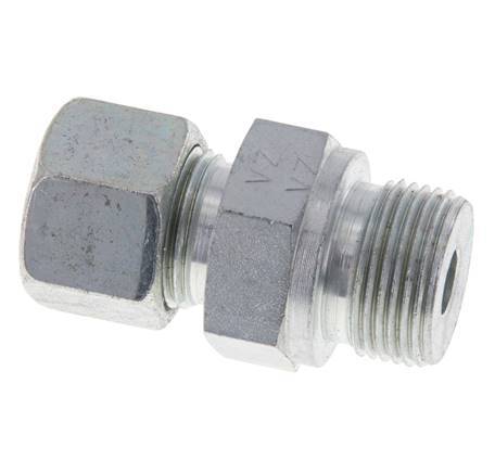 M22x1.5 Male x 12S Zinc plated Steel Straight Cutting Ring 630 Bar DIN 2353