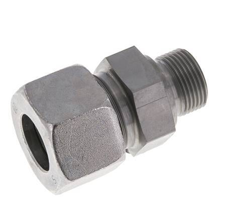 M22x1.5 Male x 20S Zinc plated Steel Straight Cutting Ring 400 Bar DIN 2353