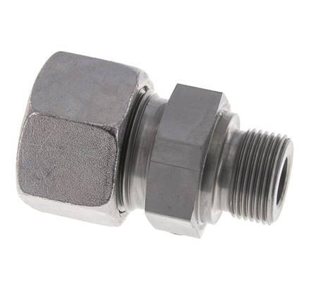 M22x1.5 Male x 20S Zinc plated Steel Straight Cutting Ring 400 Bar DIN 2353