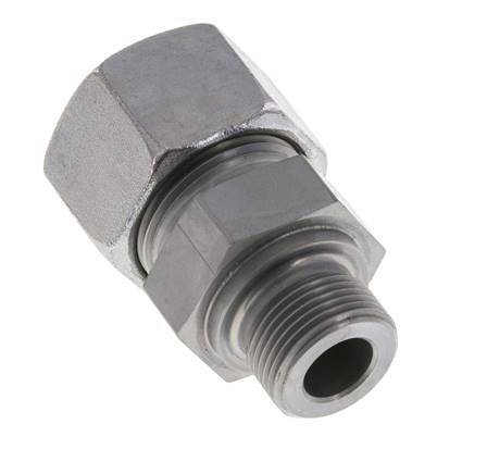 M22x1.5 Male x 20S Zinc plated Steel Straight Cutting Ring 400 Bar DIN 2353