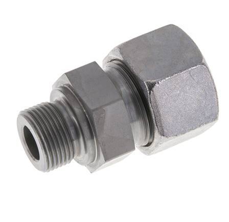 M22x1.5 Male x 20S Zinc plated Steel Straight Cutting Ring 400 Bar DIN 2353