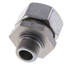 M22x1.5 Male x 28L Zinc plated Steel Straight Cutting Ring 160 Bar DIN 2353