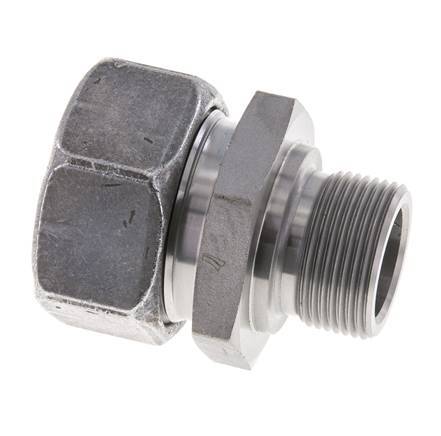 M26x1.5 Male x 28L Zinc plated Steel Straight Cutting Ring 160 Bar DIN 2353