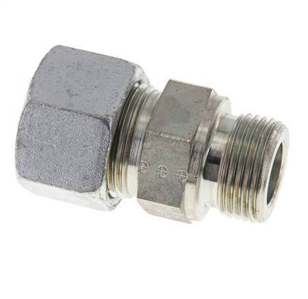 M27x2 Male x 20S Zinc plated Steel Straight Cutting Ring 400 Bar DIN 2353