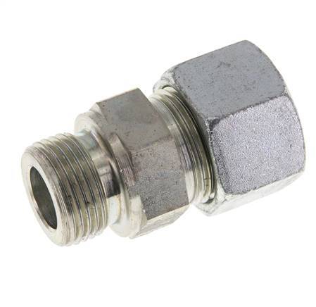 M27x2 Male x 20S Zinc plated Steel Straight Cutting Ring 400 Bar DIN 2353