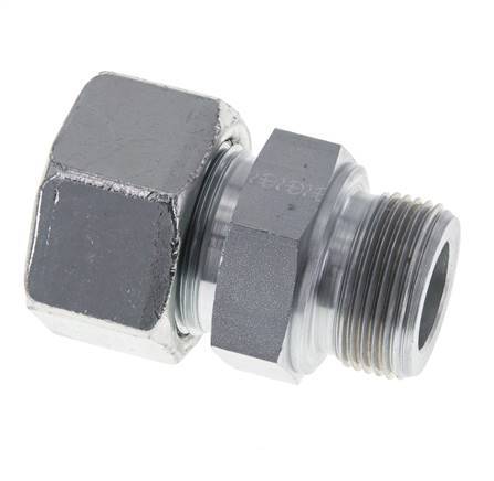 M33x2 Male x 25S Zinc plated Steel Straight Cutting Ring 400 Bar DIN 2353