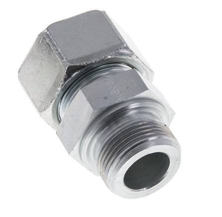 M33x2 Male x 25S Zinc plated Steel Straight Cutting Ring 400 Bar DIN 2353