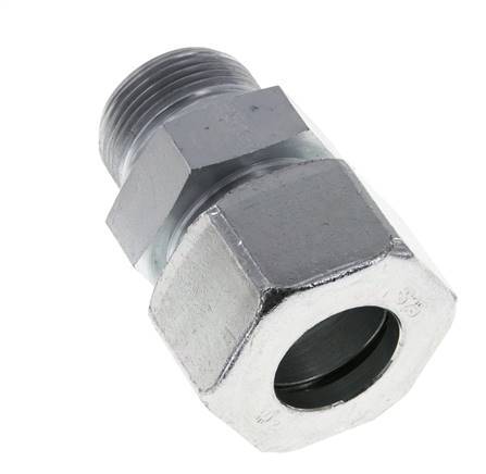 M33x2 Male x 25S Zinc plated Steel Straight Cutting Ring 400 Bar DIN 2353