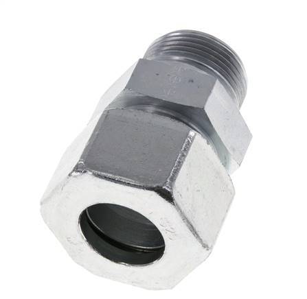 M33x2 Male x 25S Zinc plated Steel Straight Cutting Ring 400 Bar DIN 2353