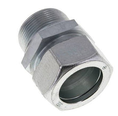 M42x2 Male x 35L Zinc plated Steel Straight Cutting Ring 160 Bar DIN 2353