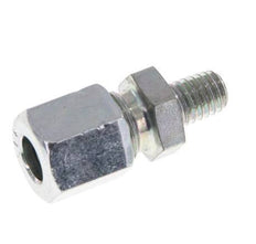 M6 Male x 6LL Zinc plated Steel Straight Cutting Ring 100 Bar DIN 2353