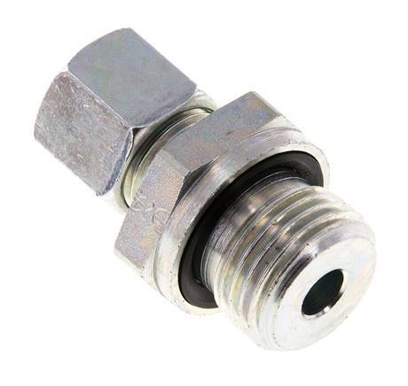 G 1/2'' Male x 10L Zinc plated Steel Straight Cutting Ring with FKM Seal 315 Bar DIN 2353