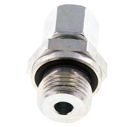 G 1/2'' Male x 10L Zinc plated Steel Straight Cutting Ring with FKM Seal 315 Bar DIN 2353