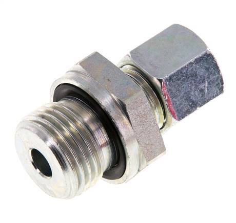 G 1/2'' Male x 10L Zinc plated Steel Straight Cutting Ring with FKM Seal 315 Bar DIN 2353