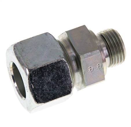 G 1/2'' Male x 20S Zinc plated Steel Straight Cutting Ring with FKM Seal 400 Bar DIN 2353