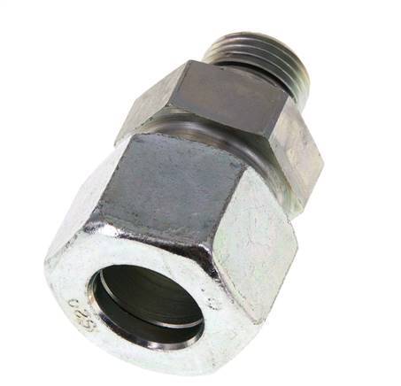 G 1/2'' Male x 20S Zinc plated Steel Straight Cutting Ring with FKM Seal 400 Bar DIN 2353