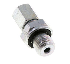 G 1/4'' Male x 6L Zinc plated Steel Straight Cutting Ring with FKM Seal 315 Bar DIN 2353 [2 Pieces]