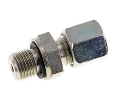 G 1/4'' Male x 6S Zinc plated Steel Straight Cutting Ring with FKM Seal 630 Bar DIN 2353 [2 Pieces]