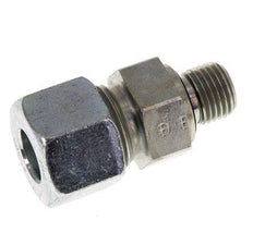 G 1/4'' Male x 12S Zinc plated Steel Straight Cutting Ring with FKM Seal 630 Bar DIN 2353