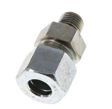G 1/4'' Male x 12S Zinc plated Steel Straight Cutting Ring with FKM Seal 630 Bar DIN 2353