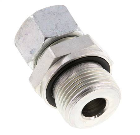 G 3/4'' Male x 15L Zinc plated Steel Straight Cutting Ring with FKM Seal 315 Bar DIN 2353