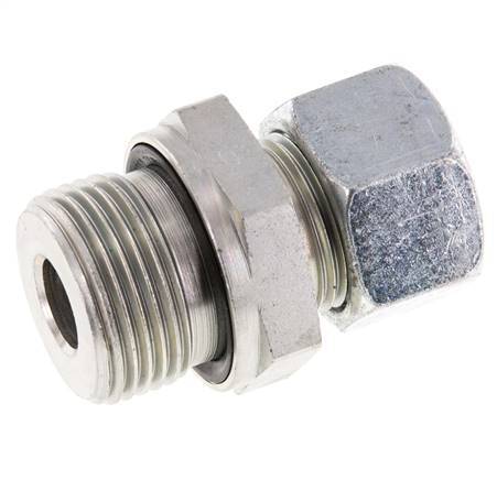 G 3/4'' Male x 15L Zinc plated Steel Straight Cutting Ring with FKM Seal 315 Bar DIN 2353