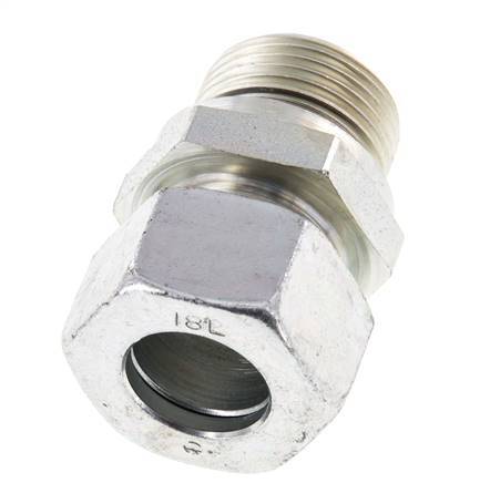 G 3/4'' Male x 18L Zinc plated Steel Straight Cutting Ring with FKM Seal 315 Bar DIN 2353