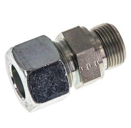 G 3/4'' Male x 20S Zinc plated Steel Straight Cutting Ring with FKM Seal 400 Bar DIN 2353