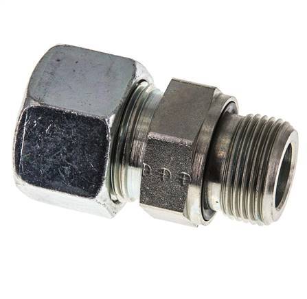 G 3/4'' Male x 20S Zinc plated Steel Straight Cutting Ring with FKM Seal 400 Bar DIN 2353