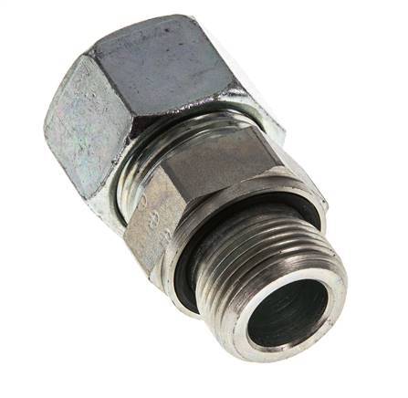 G 3/4'' Male x 20S Zinc plated Steel Straight Cutting Ring with FKM Seal 400 Bar DIN 2353