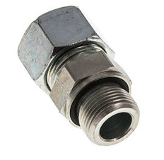 G 3/4'' Male x 20S Zinc plated Steel Straight Cutting Ring with FKM Seal 400 Bar DIN 2353