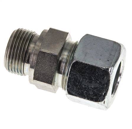 G 3/4'' Male x 20S Zinc plated Steel Straight Cutting Ring with FKM Seal 400 Bar DIN 2353