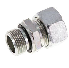 G 3/4'' Male x 22L Zinc plated Steel Straight Cutting Ring with FKM Seal 160 Bar DIN 2353