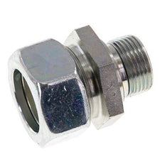 G 3/4'' Male x 28L Zinc plated Steel Straight Cutting Ring with FKM Seal 160 Bar DIN 2353