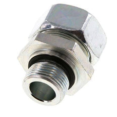 G 3/4'' Male x 28L Zinc plated Steel Straight Cutting Ring with FKM Seal 160 Bar DIN 2353