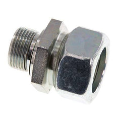 G 3/4'' Male x 28L Zinc plated Steel Straight Cutting Ring with FKM Seal 160 Bar DIN 2353