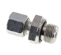 G 3/8'' Male x 8L Zinc plated Steel Straight Cutting Ring with FKM Seal 315 Bar DIN 2353 [2 Pieces]