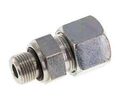 G 3/8'' Male x 14S Zinc plated Steel Straight Cutting Ring with FKM Seal 630 Bar DIN 2353